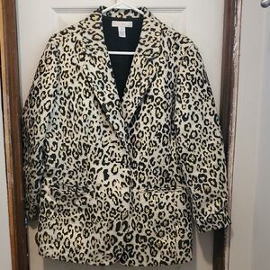 Chico's Animal Print Blazer